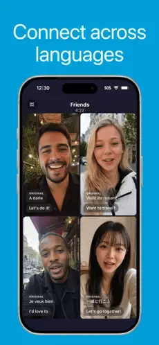 Traducción en tiempo real para llamadas de voz, videollamadas y chats