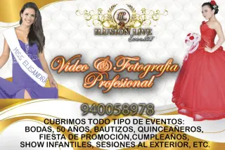 Servicios Profesionales de Video y Fotografía para Eventos y decoraciones.