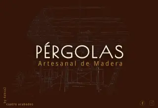 Pérgola Artesanal fabricada a medida, de Cuatro Acabados, -4akva2-