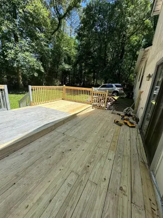 We remodel kitchens, bathrooms, etc.