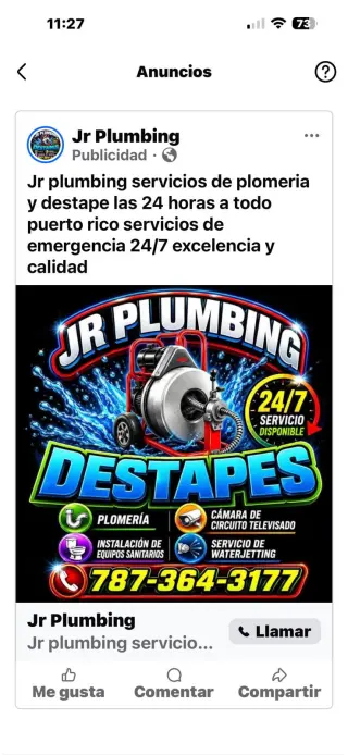 Jr Plomeria y Destapes 24/7