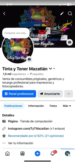 Tintas y Toner para impresoras
