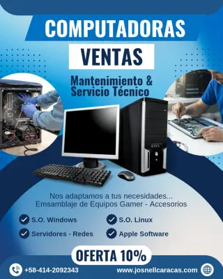 Servicio Técnico Computadoras Servidores Redes Internet