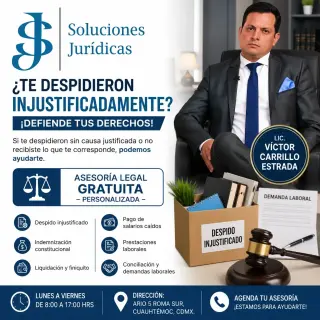 Abogado laboral (despidos injustificados) CDMX, Ciudad de México