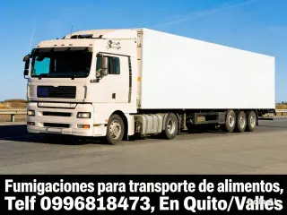 Fumigación para transporte de alimentos Quito Teléf 0992448828