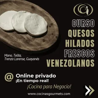 CURSO ONLINE QUESOS FRESCOS HILADOS VENEZOLANOS PARA SU COMERCIALIZACIÓN