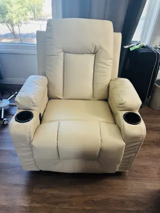 Sillón Recliner Cómodo con Portavasos