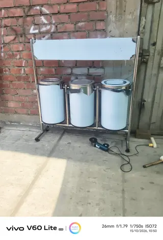 Tachos de Basura de Acero Inoxidable - Juego de 3