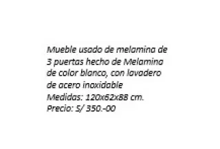 Mueble para lavadero, Compacto con Gabinete de Almacenamiento
