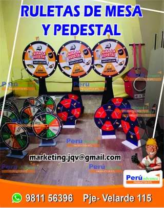 RULETA DE PEDESTAL