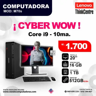 PC Lenovo Thinkcentre core i9 - 10ma - M70s