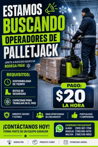 Ahora Contratando: Miembro de Almacén – $18/hora