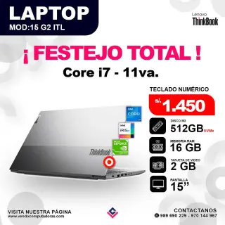 Laptop Lenovo Thinkbook core i7 - 11va.