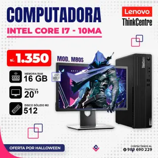 Computadora Lenovo Intel Core i7 - 10ma