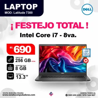 Laptop DELL Intel core i7 - 8va.