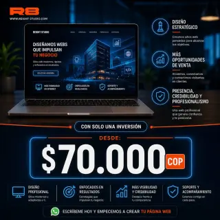 💻 PÁGINAS WEB PROFESIONALES DESDE $70.000 COP / www.reightstudio.com
