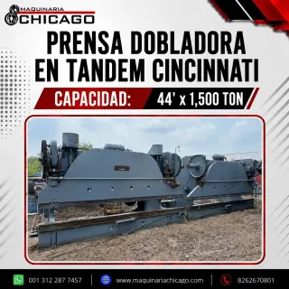 PRENSAS DOBLADORAS CINCINNATI EN TANDEM 44' x 1,500 TON