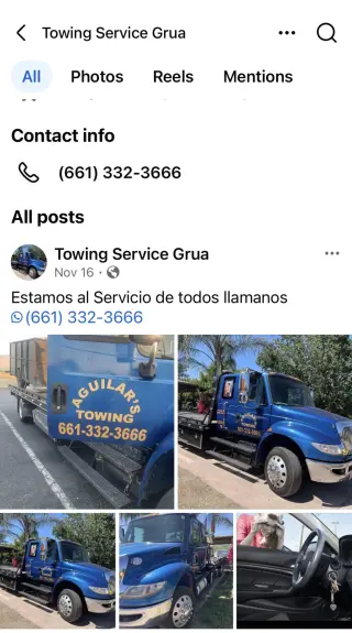 Towing Grua service Bakersfield Arvin