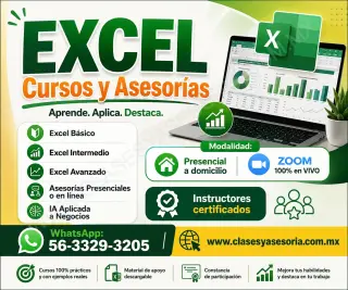 Curso de EXCEL a domicilio