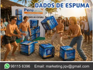 Dados de espuma publicitarios afull color de 50 cm