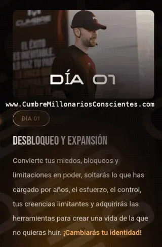 Cumbre de los Millonarios Conscientes 2026 - Transforma Tu Vida - Entradas 3x1