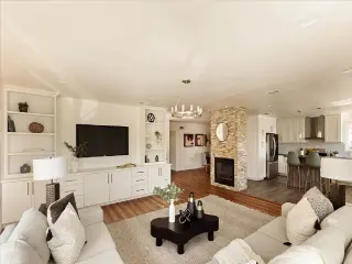 Updated kitchen super hardwood floors home