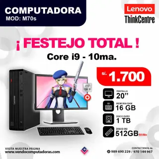 PC Lenovo Thinkcentre core i9 - 10ma.
