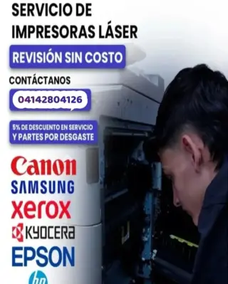 Reparación de impresoras copiadoras servicio a domicilio sin costo visitas