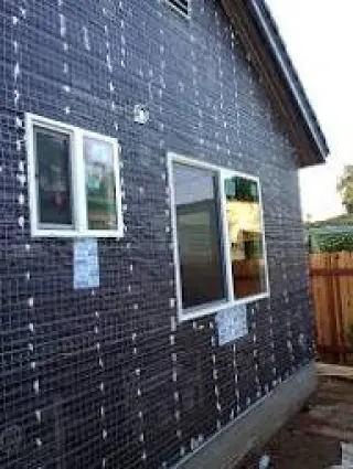 Stucco and windows