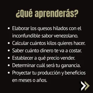 CURSO ONLINE QUESOS FRESCOS HILADOS VENEZOLANOS PARA SU COMERCIALIZACIÓN