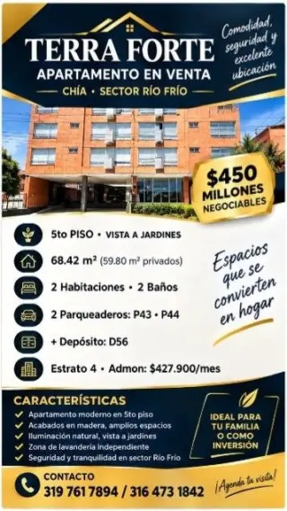 Apartamento Moderno en Venta en Chía - Excelente Ubicación