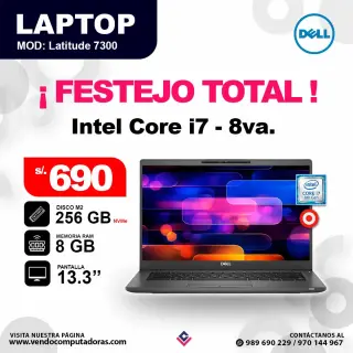Laptop DELL Intel core i7 - 8va.