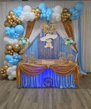 Hermosa Decoración de Fiesta para Bautizo