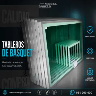 Sistema de basket con tablero transparente
