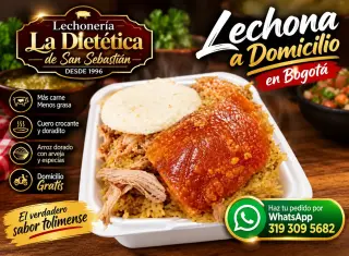 ¡La auténtica Lechona Tolimense a la puerta de tu casa en Bogotá! 🐷🔥