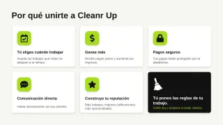 Se busca limpiadores en Miami, Elige Cuanto quieres ganar.