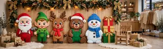 DECORACIONES EN ICOPOR NAVIDAD PARA PORTERIAS, NEGOCIOS ETC
