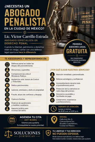 ABOGADO PENALISTA EN CIUDAD DE MEXICO.