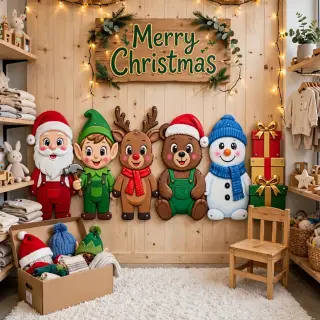 DECORACIONES EN ICOPOR NAVIDAD PARA PORTERIAS, NEGOCIOS ETC