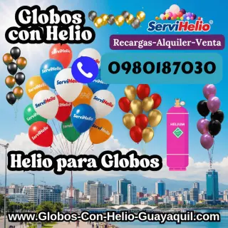 Helio para Globos en Guayaquil Globos con Helio