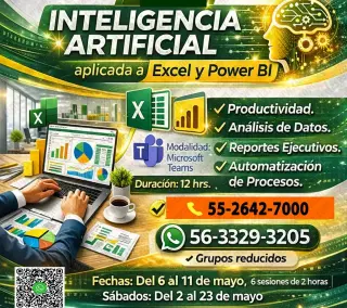 Cursos de EXCEL a domicilio
