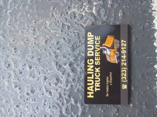 Hauling dump truck service