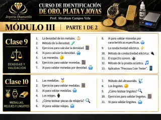 💎 Curso Virtual de Identificación de Oro, Plata y Joyas