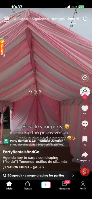 Carpas con drape