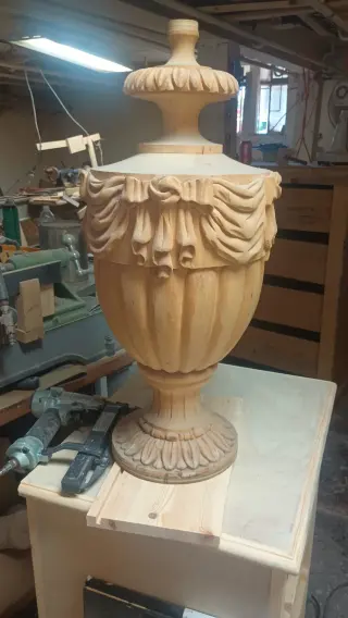 Torno y talla de madera