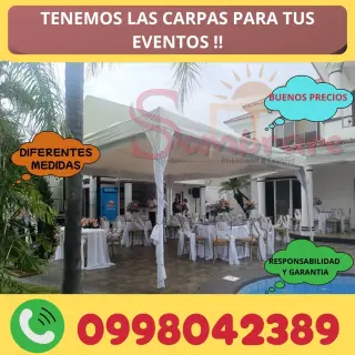 AAA ALQUILER DE CARPAS BARATAS PARA EVENTOS  EN GUAYAQUIL