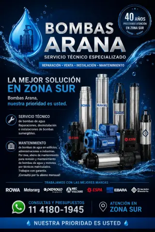 Servicio Técnico Oficial para Bombas Rowa