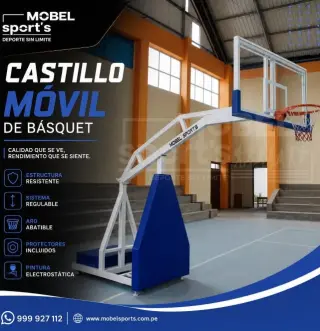 Castillo de basquetbol / plegable / mobel sports