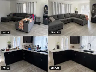 Renovación del Hogar Antes y Después