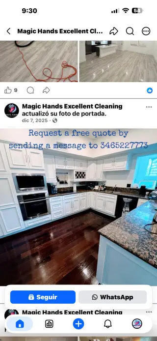 Magic hands excellent cleaning